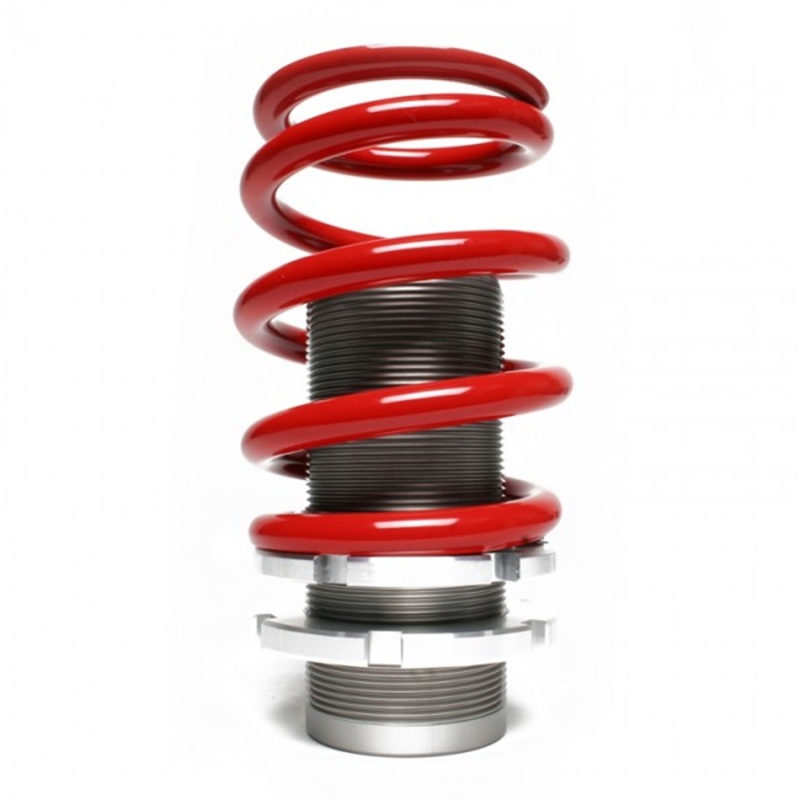 Honda Prelude Coilover Sleeve Kit - Front + Rear - Skunk2 Racing - Adjustable, Aluminum Sleeves, 0-3.5 in Lowering, 10K/8K Springs - `92-`01